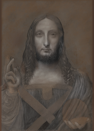 Interpretación del cartón del Salvator Mundi